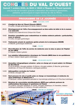 Programme Congrès